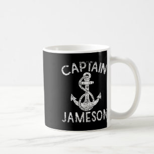Captain Jameson Yacht Anchor Boat Boating Kaffeetasse