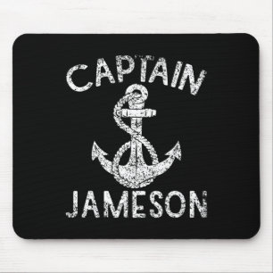 Captain Jameson Yacht Anker Boot Schiff Bootfahren Mousepad