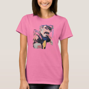 Captain Jimmy T - Shirt (Vollfarbe auf Weiß/Marine
