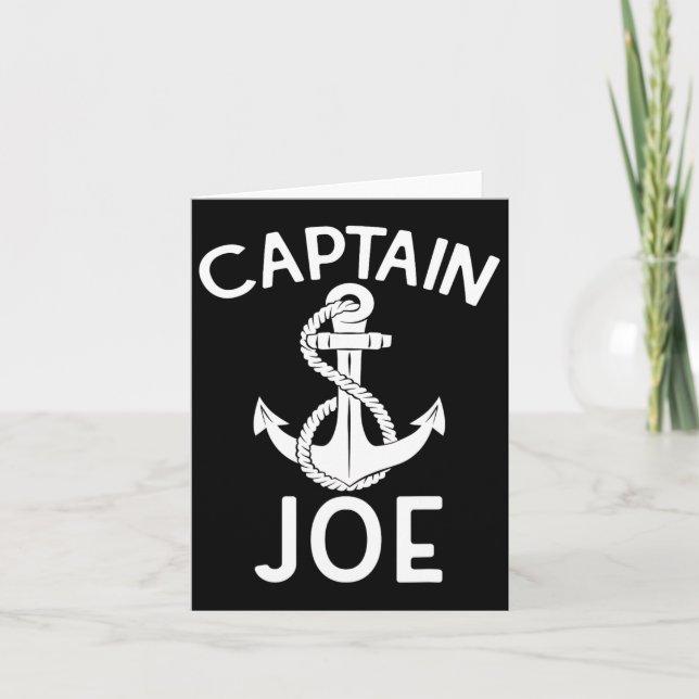 Captain Joe Ship Yacht Bootanchor Karte (Vorderseite)