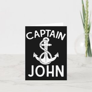 Captain John Boating Schiff Yacht Anker Karte
