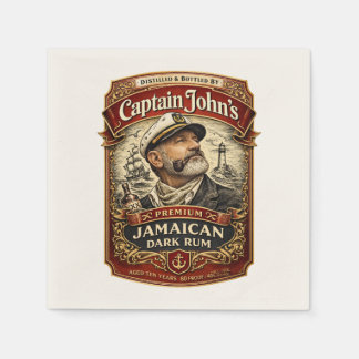 Captain John's Premium Jamaikanischer Rum Trink Se Serviette