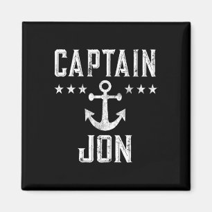Captain Jon Boating Geschenk für Bootliebhaber Magnet