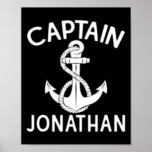 Captain Jonathan Boat Anchor Yacht Bootschiff Poster