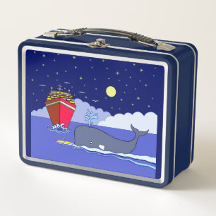 Captain Kayak Gerettet von Whale Metall Brotdose
