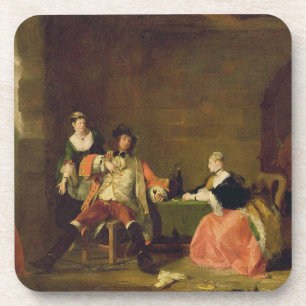 Captain Macheath Upbraided durch Polly und Lucy im Untersetzer
