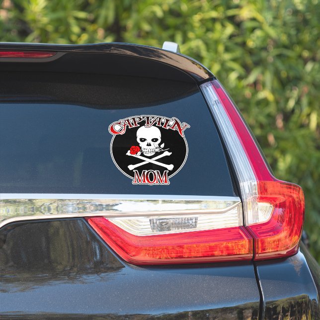 Captain Mama Custom-Cut Vinyl Stickers Aufkleber (Auto Seite)
