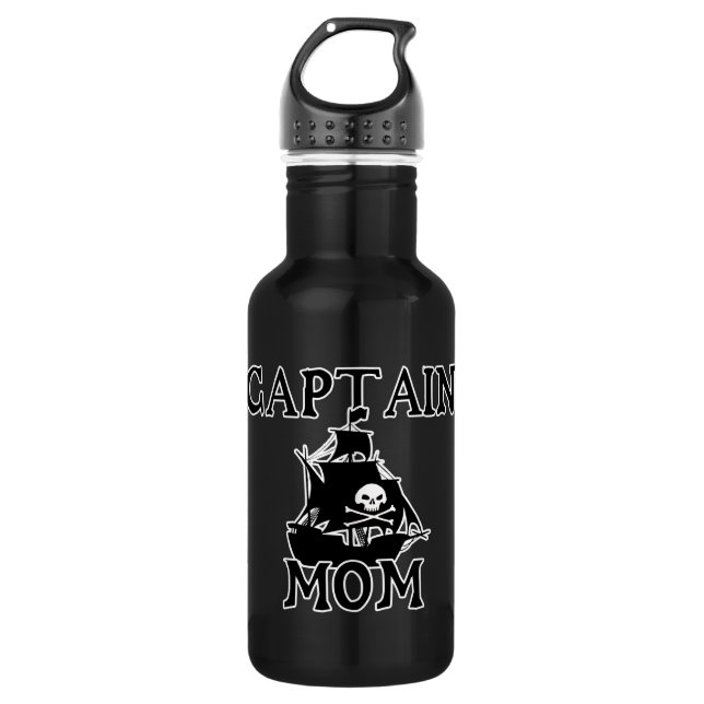 Captain Mama Edelstahlflasche (Vorderseite)