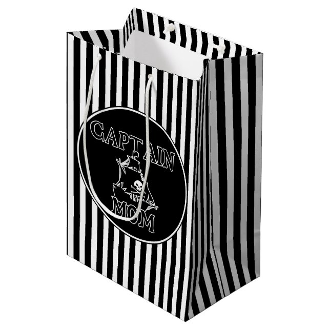 Captain Mama Gift Bag Mittlere Geschenktüte (Vorderseite Schrägansicht)