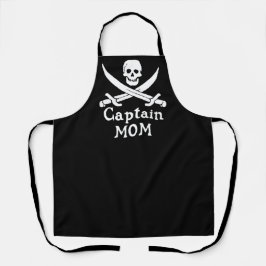Captain Mama - klassische All-over-Print-Schürze Schürze