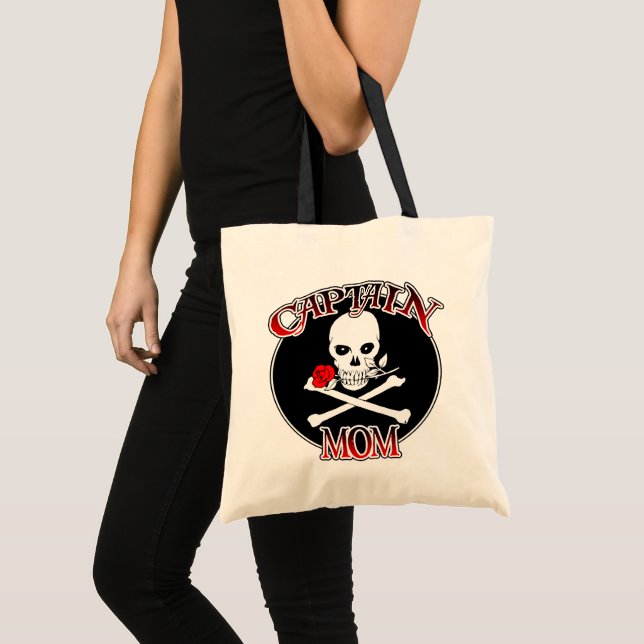 Captain Mama (Rose) Budget Tote Tasche (Vorderseite (Produkt))