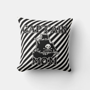 Captain Mama Throw Kissen