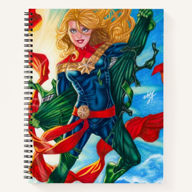Captain Marvel ~ Carol Danvers Notizbuch (Vorderseite)