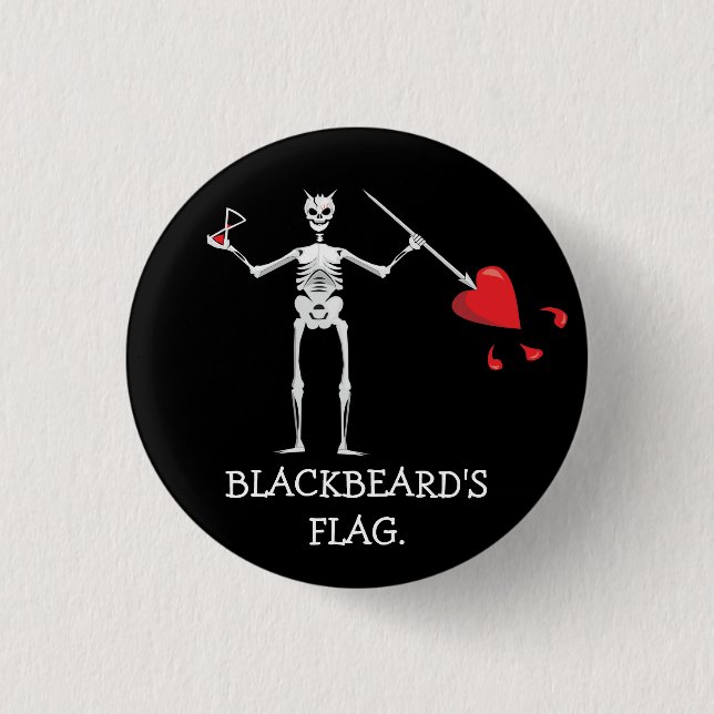 CAPTAIN MAYFLOWER'S Blackbeard Flag Button (Vorderseite)