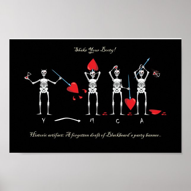 CAPTAIN MAYFLOWER'S BLACKBEARD FLAG POSTER (Vorne)