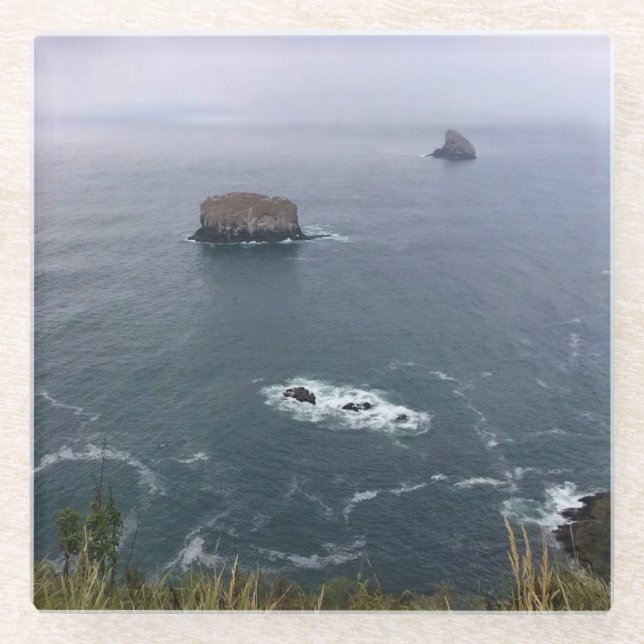 Captain Meares, Oregon Coast Glasuntersetzer (Vorderseite)
