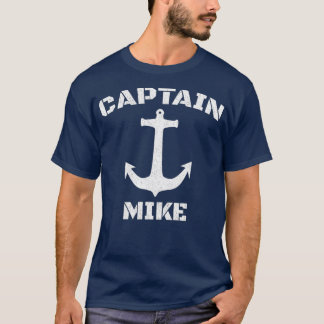 Captain Mike Personalisiert Bootmann T-Shirt