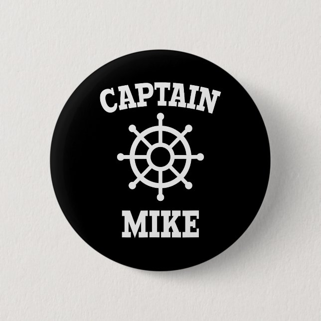 Captain Mike T-Shirt  Button (Vorderseite)