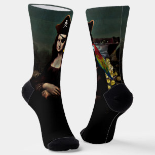 Captain Mona Lisa Pirate Socken