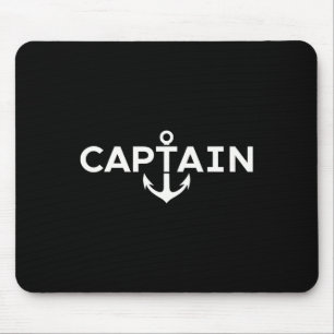 Captain Nautical Anchor Boater Sailor Yachting Boa Mousepad