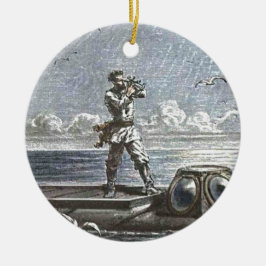 Captain Nemo Verne 20.000 Ligen Sci Fi Art Keramikornament