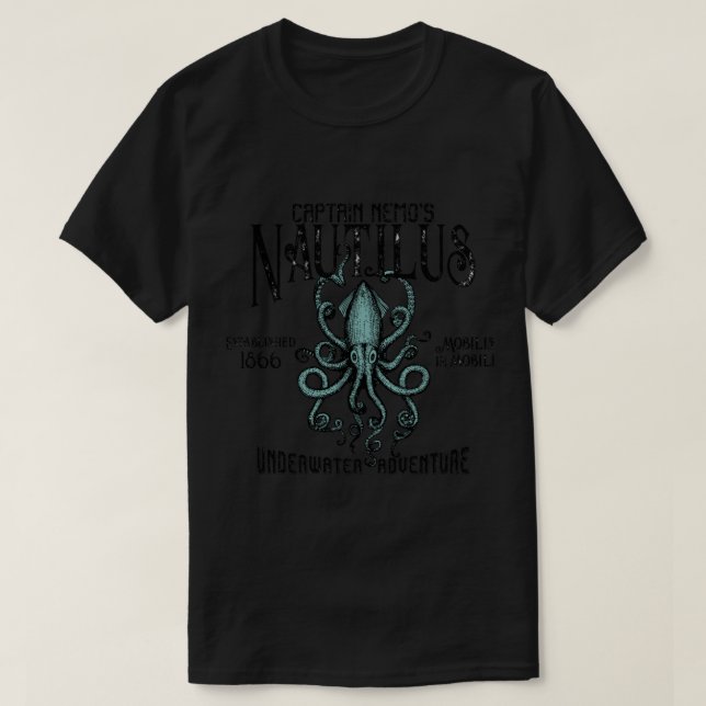 Captain Nemo&x27;s Nautilus Classic T - Shirt (Design vorne)