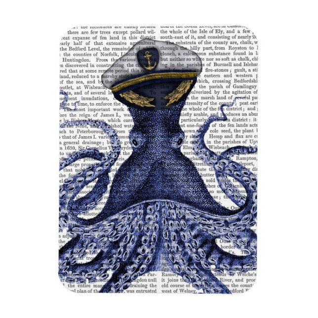 Captain Octopus Magnet (Vertikal)