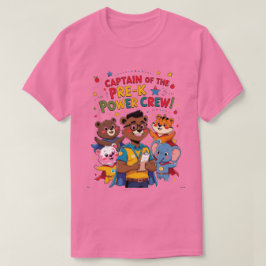 Captain of the Pre-K Power Crew T-Shirt