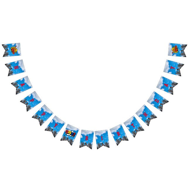 Captain One-derpants Happy Birthday Wimpelkette (Alle)