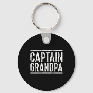 Captain Opa Shirt Männer Vatertag Bootfahren Schlüsselanhänger