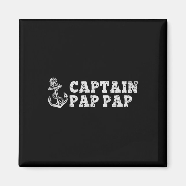 Captain Pap-pap Segelboot Pappap Bootsanker Magnet (Vorne)