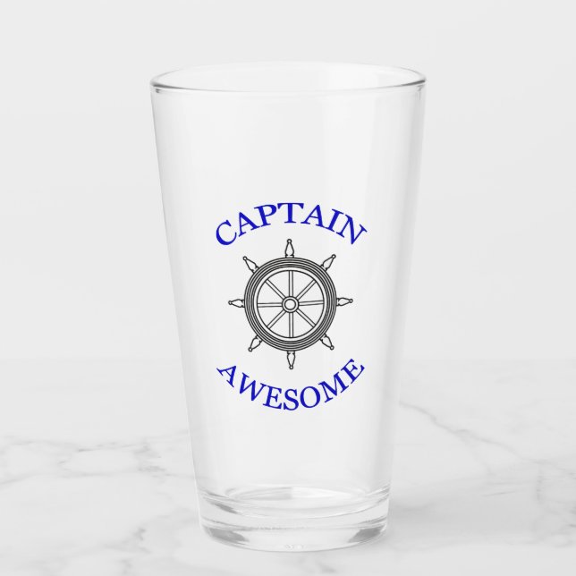 "Captain Phantastisch" Glas (Vorderseite)