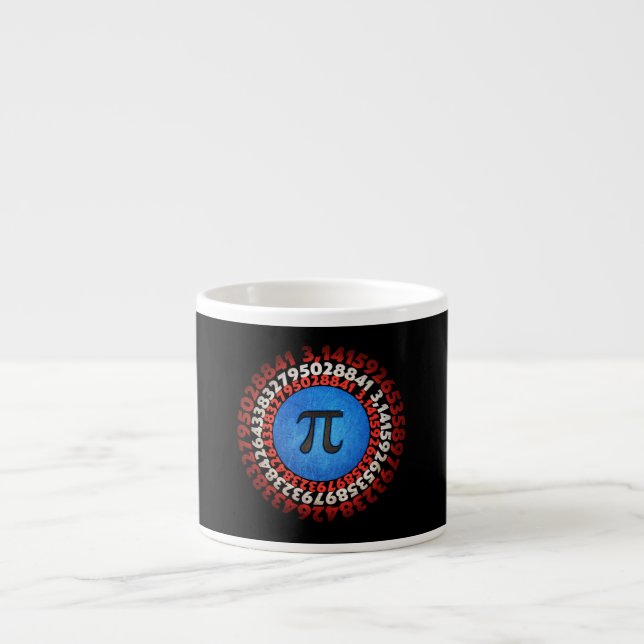 Captain Pi Superhero Shield Nerdy Math Pi Day      Espressotasse (Vorderseite)