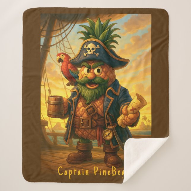 Captain PineBeard - Ananas-Reich Sherpadecke (Vorderseite)