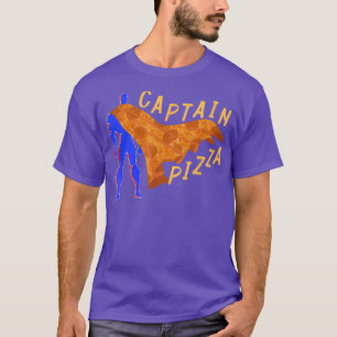 Captain Pizza für Kinder Funny Pepperoni Pizza Lov T-Shirt