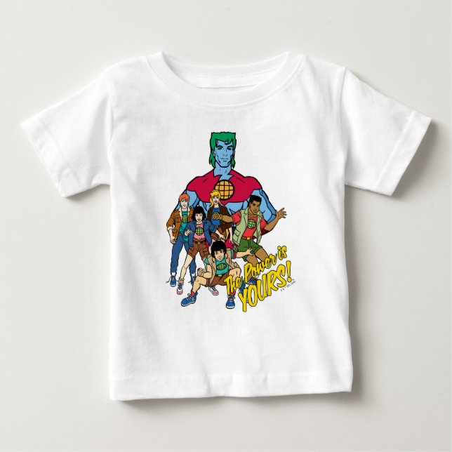 Captain Planet Group Graphic - Der Power ist deins Baby T-shirt (Vorderseite)
