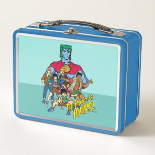 Captain Planet Group Graphic - Der Power ist deins Metall Brotdose