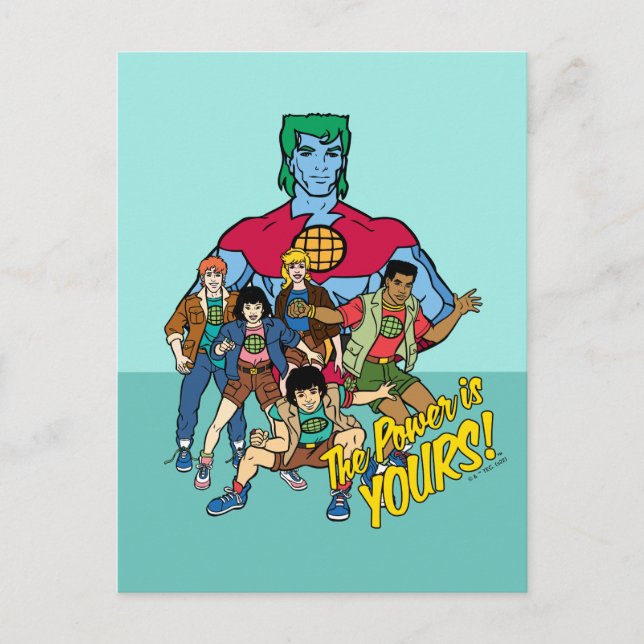 Captain Planet Group Graphic - Der Power ist deins Postkarte (Vorderseite)