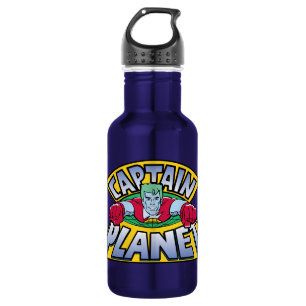 Captain Planet Logo Edelstahlflasche