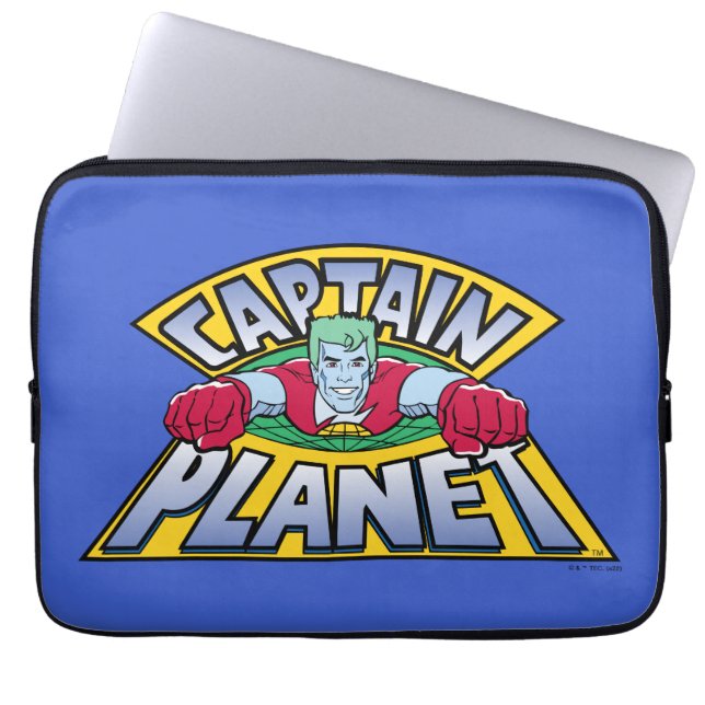 Captain Planet Logo Laptopschutzhülle (Vorderseite)