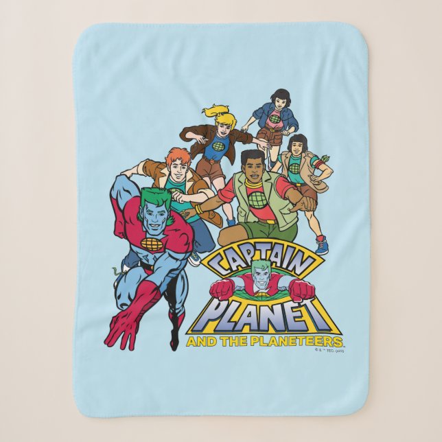 Captain Planet & the Planeteers Group Logo Graphic Sherpadecke (Vorderseite)
