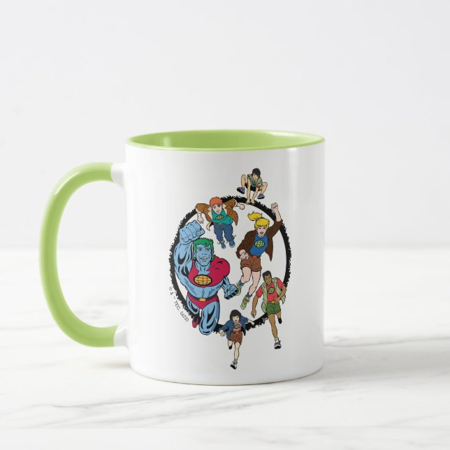 Captain Planet und der Planeteers Circle Graphic Tasse (Links)
