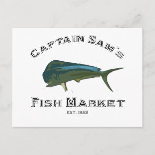 Captain Sams Fish Market Post Card Postkarte