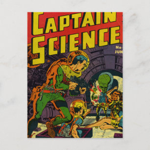 Captain Science Postkarte