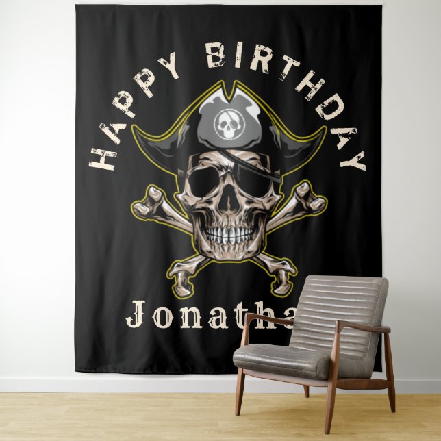 Captain Skull Captain Backdrop Wandteppich (Beispiel)