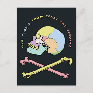 Captain Skull Mnemonic Postkarte