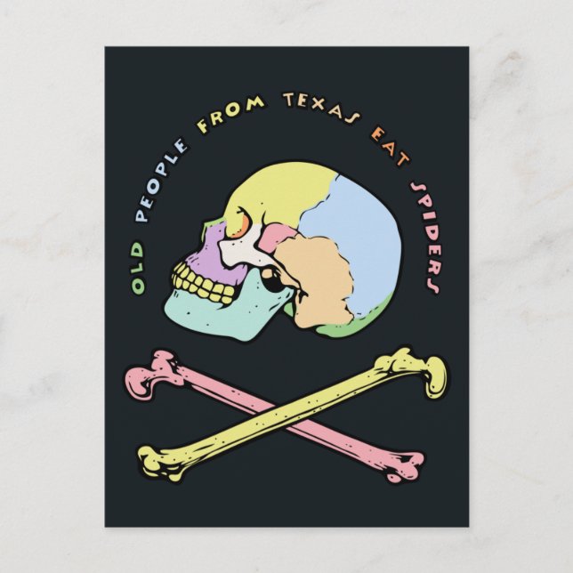 Captain Skull Mnemonic Postkarte (Vorderseite)