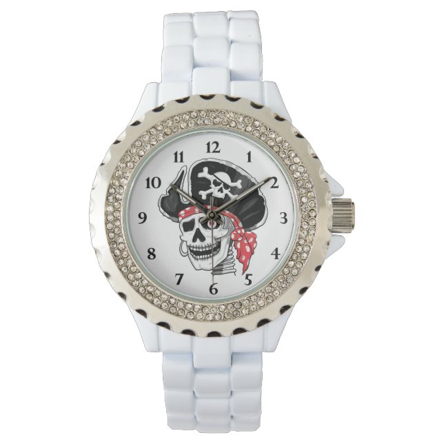 Captain Skull Pirate Armbanduhr (Vorderseite)