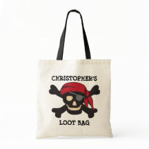 Captain Skull Pirate Loot Trick oder Treat Bag