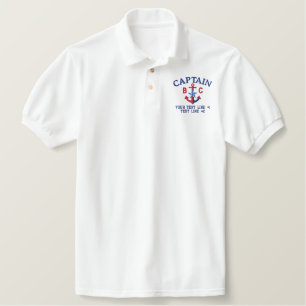 Captain Star Nautic Monogram und Text